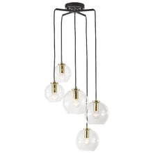 Kemi Glass Orb 5 Light Cluster Pendant